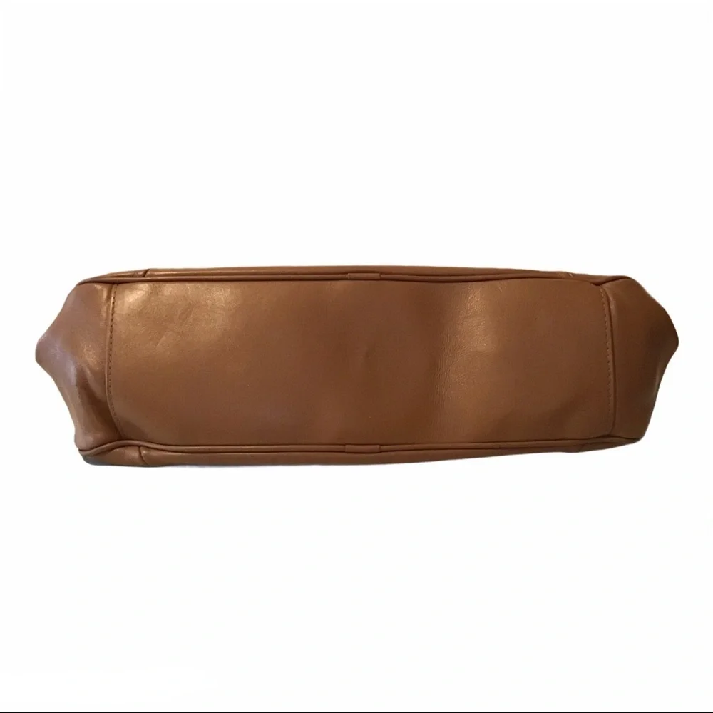 Pulicati Italian Leather Camel Color Handbag - Picture 10 of 13